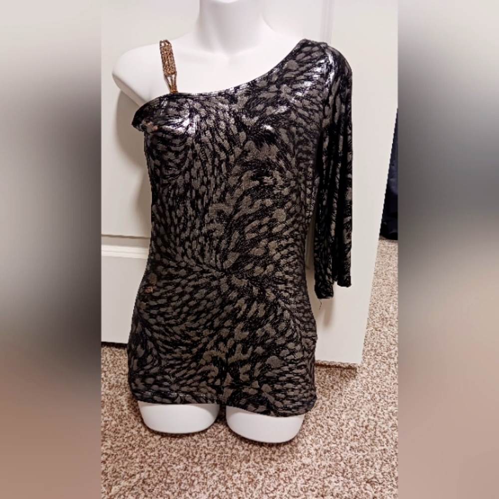 Shiny mini dress or top